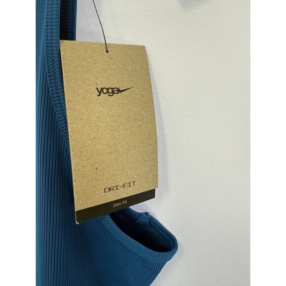NIKE Yoga Dri Fit Slim Fit Tank Top Two-Tone Women’s Large NWT $42.00 Open Back - Picture 4 of 4